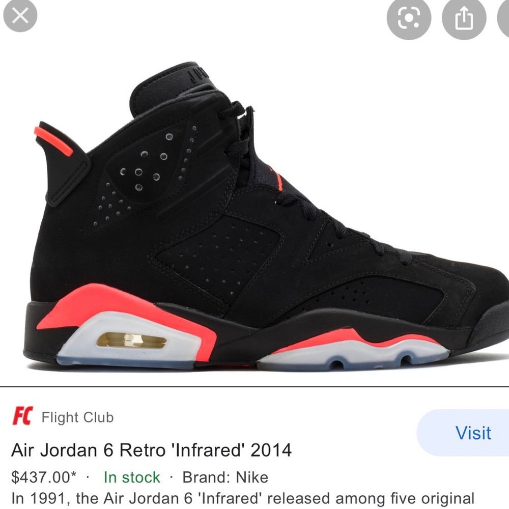 Air Jordan 6 Retro Infrared 2014
